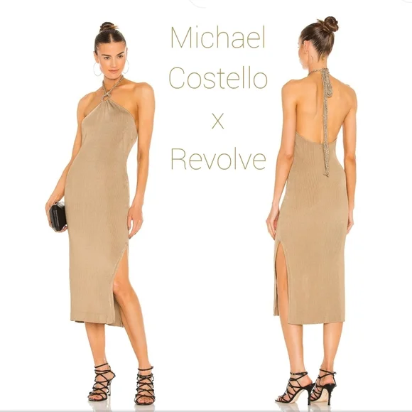 slim fit dress slacks Gold Shana Dress